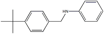 N-[(4-tert-butylphenyl)methyl]aniline Struktur