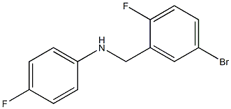 N-[(5-bromo-2-fluorophenyl)methyl]-4-fluoroaniline Struktur