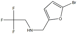 N-[(5-bromo-2-furyl)methyl]-N-(2,2,2-trifluoroethyl)amine Struktur