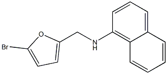 N-[(5-bromofuran-2-yl)methyl]naphthalen-1-amine Struktur