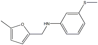 N-[(5-methylfuran-2-yl)methyl]-3-(methylsulfanyl)aniline Struktur