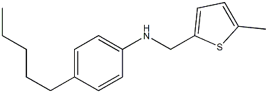 N-[(5-methylthiophen-2-yl)methyl]-4-pentylaniline Struktur