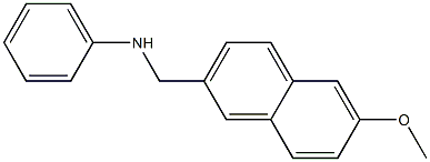 N-[(6-methoxynaphthalen-2-yl)methyl]aniline Struktur