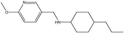 N-[(6-methoxypyridin-3-yl)methyl]-4-propylcyclohexan-1-amine Struktur