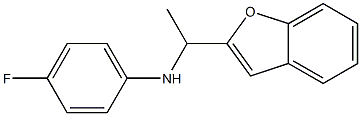 N-[1-(1-benzofuran-2-yl)ethyl]-4-fluoroaniline Struktur