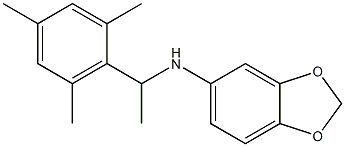 N-[1-(2,4,6-trimethylphenyl)ethyl]-2H-1,3-benzodioxol-5-amine Struktur