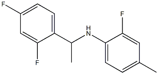 N-[1-(2,4-difluorophenyl)ethyl]-2-fluoro-4-methylaniline Struktur