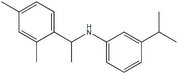 N-[1-(2,4-dimethylphenyl)ethyl]-3-(propan-2-yl)aniline Struktur