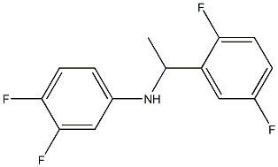 N-[1-(2,5-difluorophenyl)ethyl]-3,4-difluoroaniline Struktur