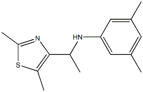 N-[1-(2,5-dimethyl-1,3-thiazol-4-yl)ethyl]-3,5-dimethylaniline Struktur