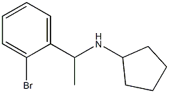 N-[1-(2-bromophenyl)ethyl]cyclopentanamine Struktur