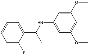 N-[1-(2-fluorophenyl)ethyl]-3,5-dimethoxyaniline Struktur