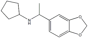 N-[1-(2H-1,3-benzodioxol-5-yl)ethyl]cyclopentanamine Struktur