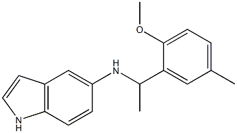 N-[1-(2-methoxy-5-methylphenyl)ethyl]-1H-indol-5-amine Struktur