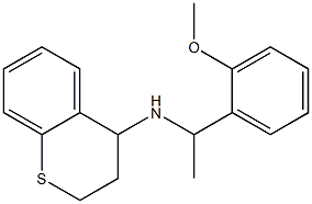 N-[1-(2-methoxyphenyl)ethyl]-3,4-dihydro-2H-1-benzothiopyran-4-amine Struktur