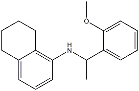 N-[1-(2-methoxyphenyl)ethyl]-5,6,7,8-tetrahydronaphthalen-1-amine Struktur