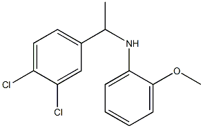 N-[1-(3,4-dichlorophenyl)ethyl]-2-methoxyaniline Struktur