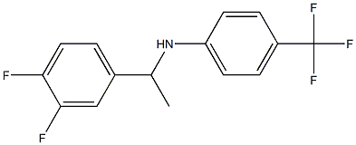 N-[1-(3,4-difluorophenyl)ethyl]-4-(trifluoromethyl)aniline Struktur