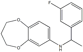 N-[1-(3-fluorophenyl)ethyl]-3,4-dihydro-2H-1,5-benzodioxepin-7-amine Struktur