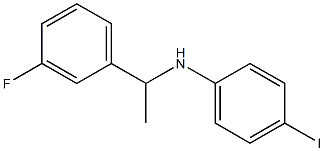 N-[1-(3-fluorophenyl)ethyl]-4-iodoaniline Struktur