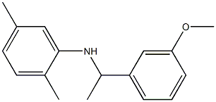 N-[1-(3-methoxyphenyl)ethyl]-2,5-dimethylaniline Struktur