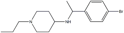 N-[1-(4-bromophenyl)ethyl]-1-propylpiperidin-4-amine Struktur