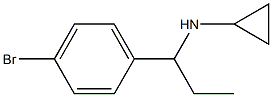 N-[1-(4-bromophenyl)propyl]-N-cyclopropylamine Struktur