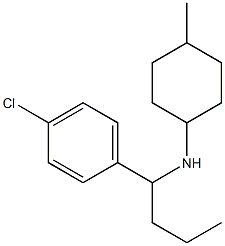 N-[1-(4-chlorophenyl)butyl]-4-methylcyclohexan-1-amine Struktur