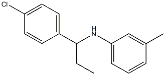 N-[1-(4-chlorophenyl)propyl]-3-methylaniline Struktur