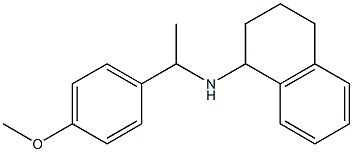 N-[1-(4-methoxyphenyl)ethyl]-1,2,3,4-tetrahydronaphthalen-1-amine Struktur