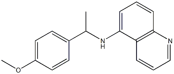 N-[1-(4-methoxyphenyl)ethyl]quinolin-5-amine Struktur