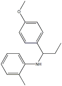 N-[1-(4-methoxyphenyl)propyl]-2-methylaniline Struktur