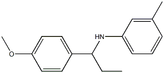 N-[1-(4-methoxyphenyl)propyl]-3-methylaniline Struktur