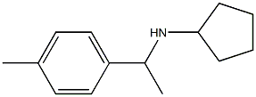 N-[1-(4-methylphenyl)ethyl]cyclopentanamine Struktur