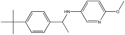 N-[1-(4-tert-butylphenyl)ethyl]-6-methoxypyridin-3-amine Struktur