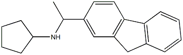 N-[1-(9H-fluoren-2-yl)ethyl]cyclopentanamine Struktur