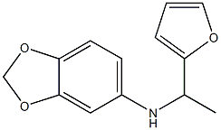 N-[1-(furan-2-yl)ethyl]-2H-1,3-benzodioxol-5-amine Struktur