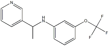 N-[1-(pyridin-3-yl)ethyl]-3-(trifluoromethoxy)aniline Struktur