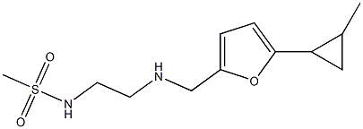 N-[2-({[5-(2-methylcyclopropyl)furan-2-yl]methyl}amino)ethyl]methanesulfonamide Struktur