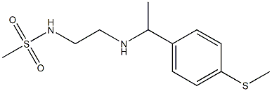 N-[2-({1-[4-(methylsulfanyl)phenyl]ethyl}amino)ethyl]methanesulfonamide Struktur