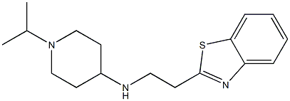 N-[2-(1,3-benzothiazol-2-yl)ethyl]-1-(propan-2-yl)piperidin-4-amine Struktur