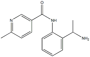 N-[2-(1-aminoethyl)phenyl]-6-methylnicotinamide Struktur