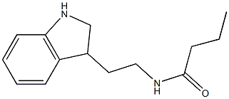 N-[2-(2,3-dihydro-1H-indol-3-yl)ethyl]butanamide Struktur