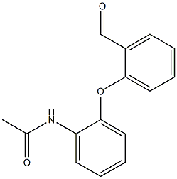 N-[2-(2-formylphenoxy)phenyl]acetamide Struktur