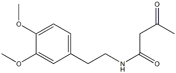 N-[2-(3,4-dimethoxyphenyl)ethyl]-3-oxobutanamide Struktur