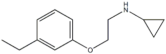 N-[2-(3-ethylphenoxy)ethyl]cyclopropanamine Struktur