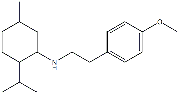 N-[2-(4-methoxyphenyl)ethyl]-5-methyl-2-(propan-2-yl)cyclohexan-1-amine Struktur