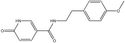 N-[2-(4-methoxyphenyl)ethyl]-6-oxo-1,6-dihydropyridine-3-carboxamide Struktur