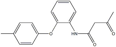 N-[2-(4-methylphenoxy)phenyl]-3-oxobutanamide Struktur