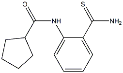 N-[2-(aminocarbonothioyl)phenyl]cyclopentanecarboxamide Struktur